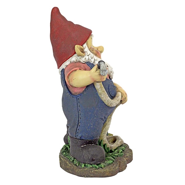 Design Toscano Firefighter Franz and his Frog Fire Brigade Garden Gnome Statue - QL306832