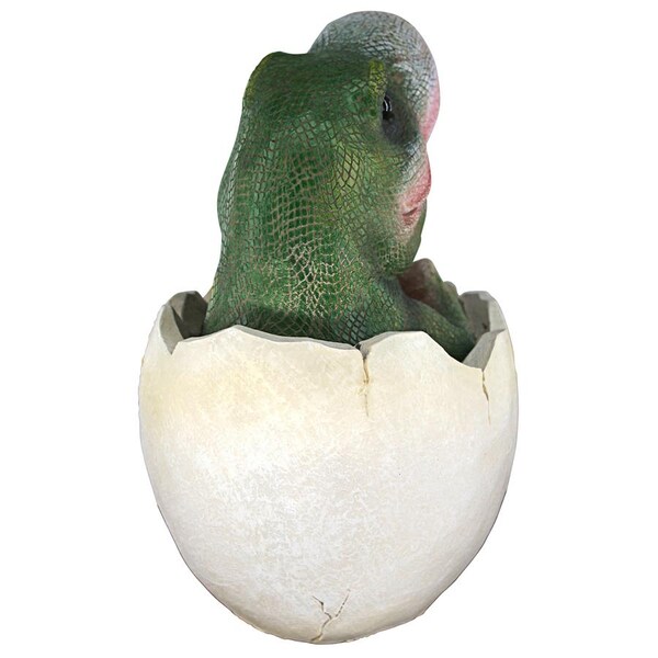 Design Toscano Baby Tyrannosaurus Rex Dino Egg Statue - QM2728000