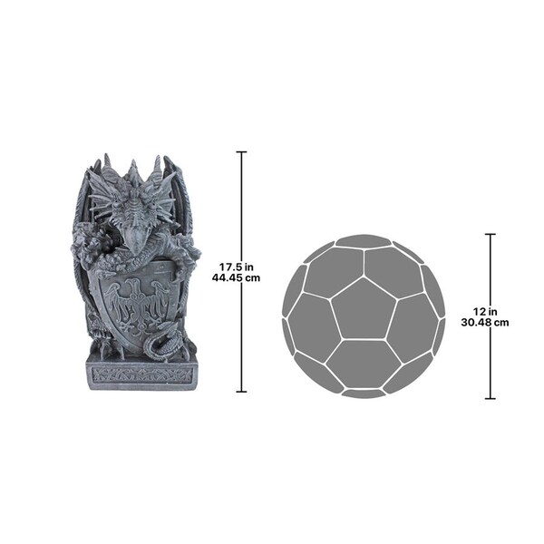 Design Toscano The Arthurian Dragon Statues: Set of Sword & Shield - CL92897