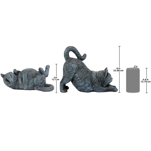 Design Toscano Playful Cats Statue Collection: Set of Two - QL957118