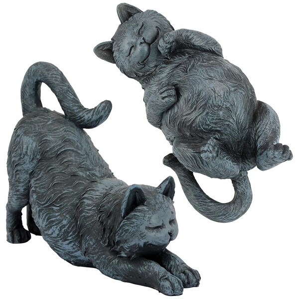 Design Toscano Playful Cats Statue Collection: Set of Two - QL957118