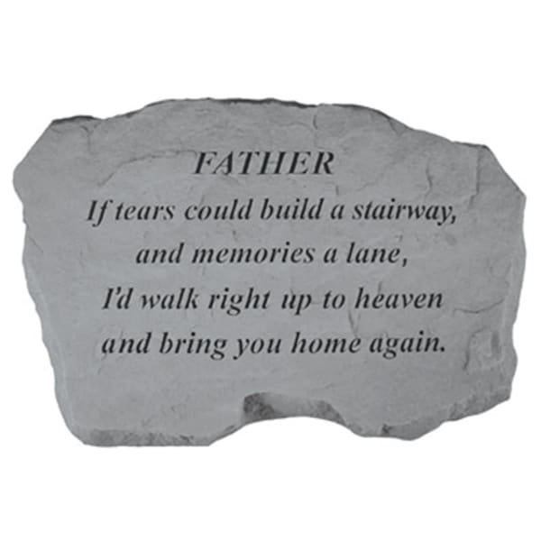 Kay Berry Father-If Tears Could Build A Stairway - Memorial - 16-in. x 10.5-in. x 1.5-in. - KA313594