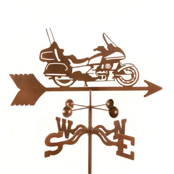 Classic Accessories Touring Motorcycle Weathervane with Garden Mount - VE1768182