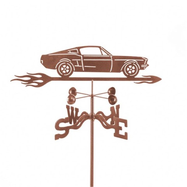 Ez Vane EZ Vane EZ1018-RF Mustang Car Weathervane with Roof Mount - EZ1018-RF