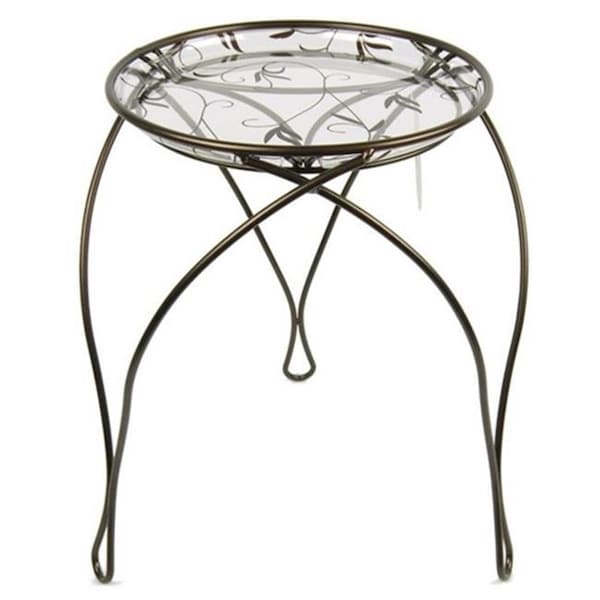 Plastec Plastec PLIPS302DB Plastec The Elegance Plant Stand  17-Inches  Dark Bronze - PLIPS302DB