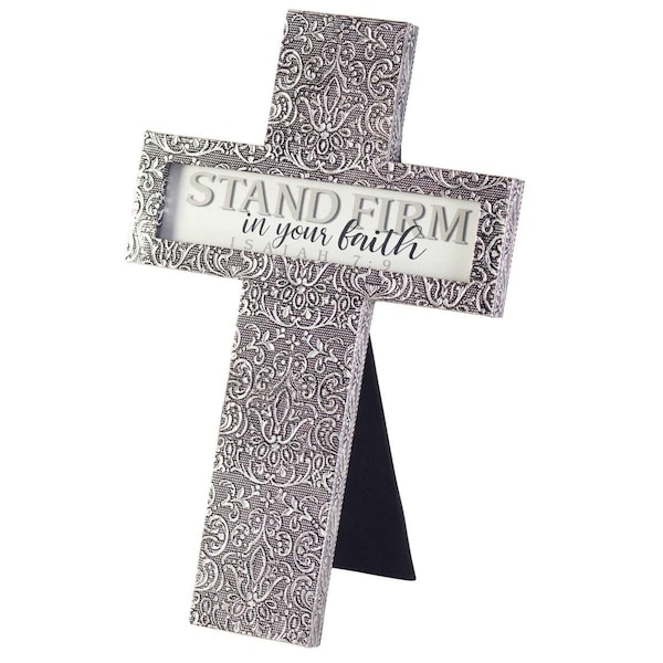 Dicksons Stand Firm In Your Metal Frame Cross Windchime - WCM201