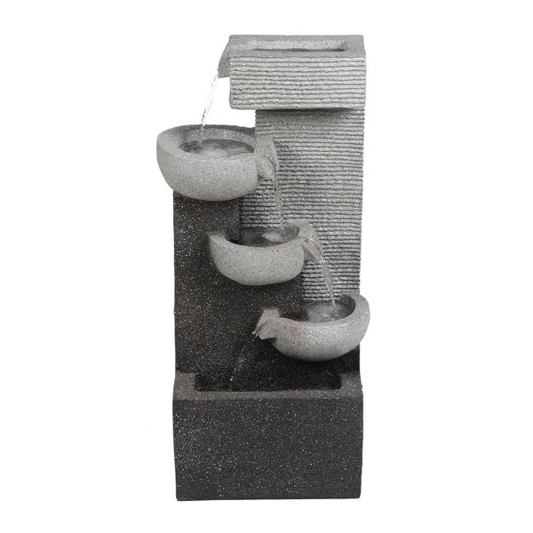 Vaser Designs Contemporary Tier Bowls Fountain - VA2999132
