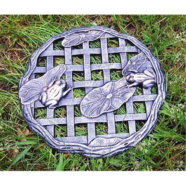 Bbq Innovations Frog Stepping Stone - Antique Pewter - BB2628455