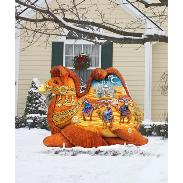 Heatwave 24 x 32 in Three Kings Camel Free Standing Garden Decor - HE2128644