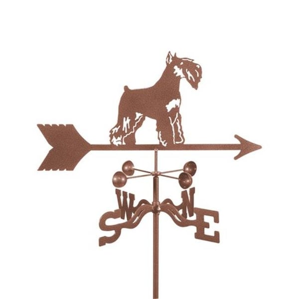 Ez Vane EZ Vane EZ1417-4S Schnauzer Dog Weathervane with Four Sided Mount - EZ1417-4S