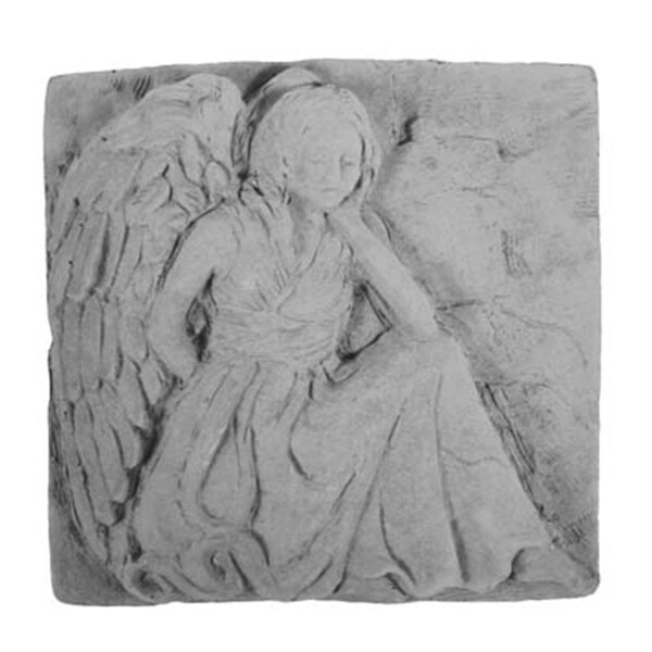 Gardencontrol Kay Berry Inc. 4-1/4" x 4-1/2" Kneeling Angel Plaque - GA2597466