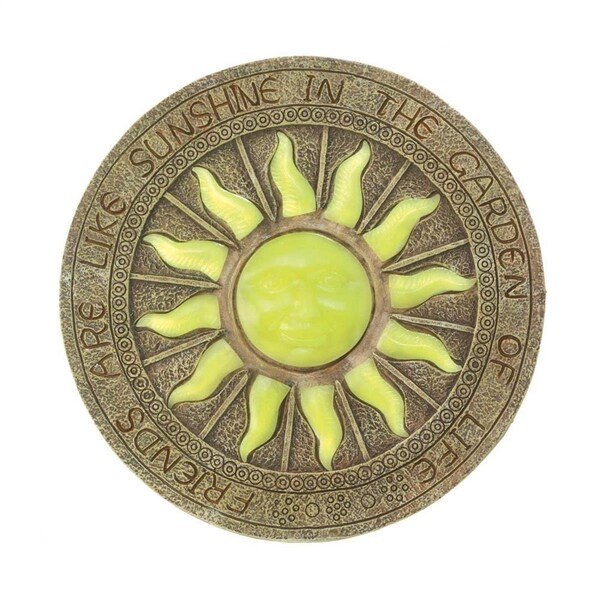 Pipers Pit 10.2 x 10.2 x 0.5 in. Bursting Sun Glowing Stepping Stone - PI900539