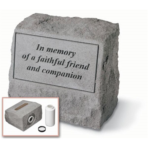 Kay Berry - Inc. In Memory Of A Faithful Friend - Headstone-Urn Memorial - 9.5 Inches x 8 Inches - KA313586