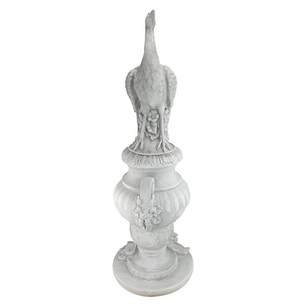 Design Toscano Staverden Castle Peacock on an Urn Garden Statue - KY1876