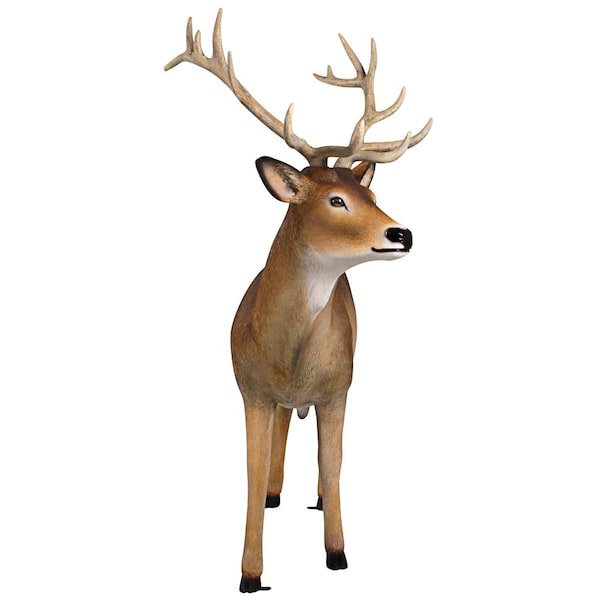 Design Toscano Forest White Tailed Buck, Male Deer Statue - NE190016