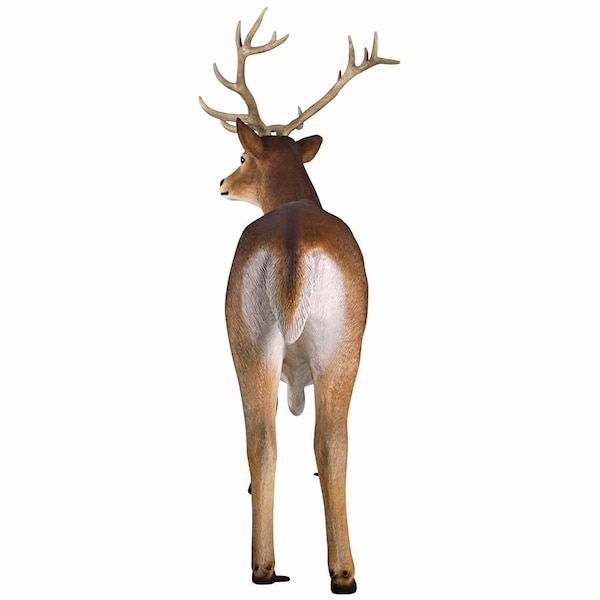 Design Toscano Forest White Tailed Buck, Male Deer Statue - NE190016
