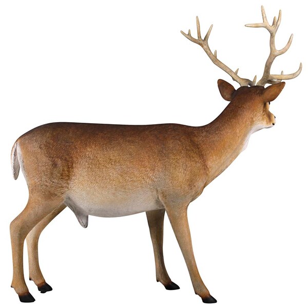 Design Toscano Forest White Tailed Buck, Male Deer Statue - NE190016