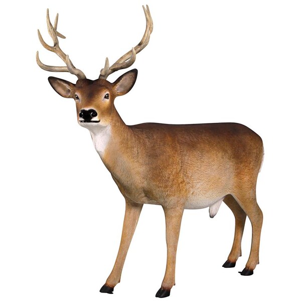 Design Toscano Forest White Tailed Buck, Male Deer Statue - NE190016