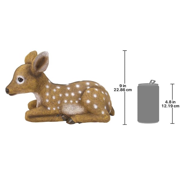 Design Toscano Darby, the Forest Fawn Baby Deer Statue - QM2787100