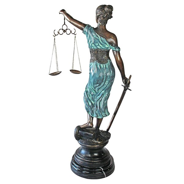 Design Toscano Themis, Blind Justice Cast Bronze Statue: Giant - AA5075