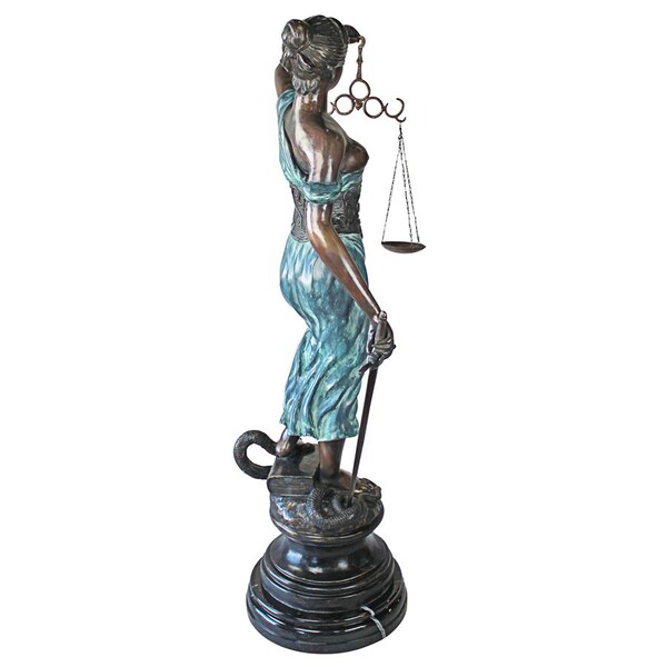 Design Toscano Themis, Blind Justice Cast Bronze Statue: Giant - AA5075