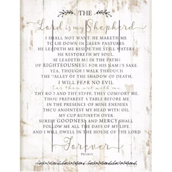 Beechdale Frames 9 x 12 in. The Lord is My Shepherd Rustic Pallet Art - 171747