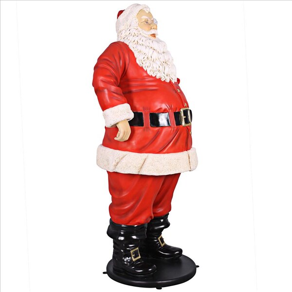 Design Toscano Jolly Santa Claus Life-Size Statue: Grande Scale - NE80089