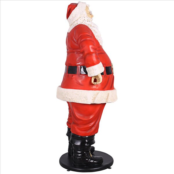 Design Toscano Jolly Santa Claus Life-Size Statue: Grande Scale - NE80089