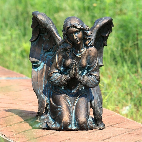 Spi Home 18.50 x 14 x 13 in. Thoughtful Angel Garden Sculpture - 51121
