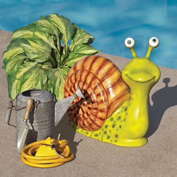 Design Toscano Monsieur Escargot, Enormous Garden Snail Statue - NE867159