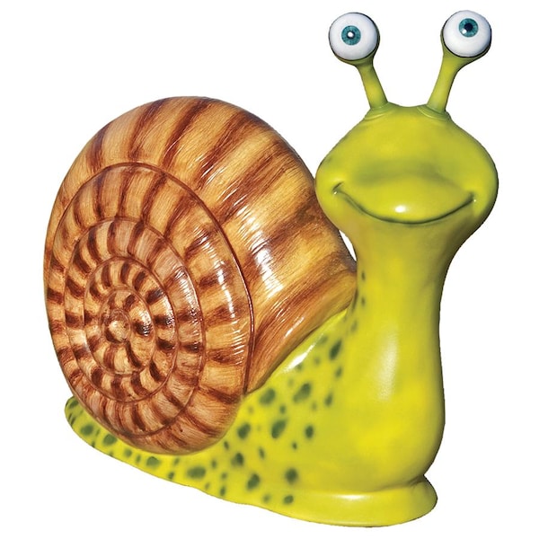 Design Toscano Monsieur Escargot, Enormous Garden Snail Statue - NE867159