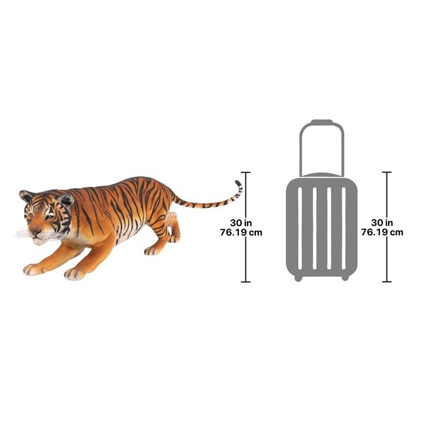 Design Toscano The Grand-Scale Wildlife Animal Collection: Bengal Tiger Statue - NE80120