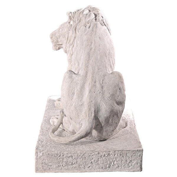 Design Toscano Kingsbury Garden Giant Lion Sentinel Statues: Looking Right - NE203072