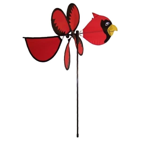 In The Breeze In The Breeze ITB2815 Cardinal Baby Bird Spinning Garden Stake - ITB2815
