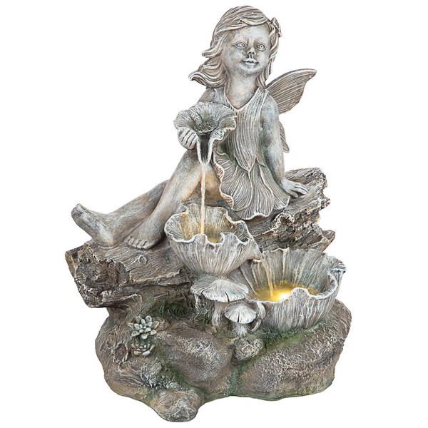 Design Toscano Farfelee, Fairy of the Forest Cascading Garden Fountain - SH202686