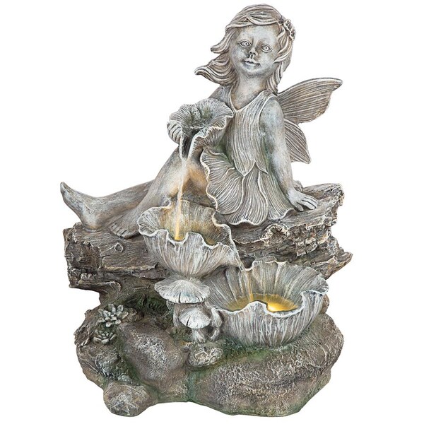 Design Toscano Farfelee, Fairy of the Forest Cascading Garden Fountain - SH202686