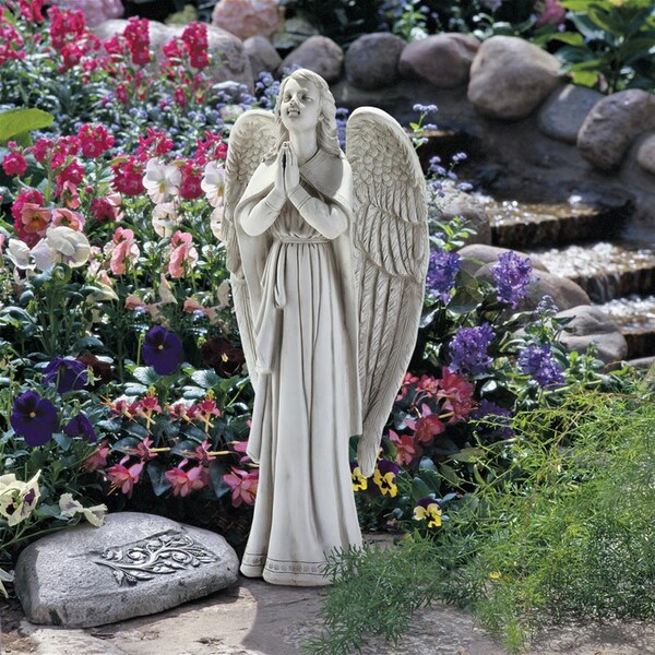 Design Toscano Divine Guidance: Praying Angel Garden Statue: Large - KY30578