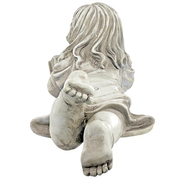 Design Toscano Backyard Scholar Little Girl Reading Garden Statue - LY718463