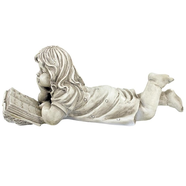 Design Toscano Backyard Scholar Little Girl Reading Garden Statue - LY718463