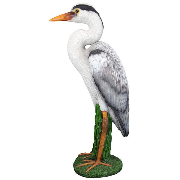 Design Toscano Gray Heron Coastal Bird Statue: Set of Two - QM927565
