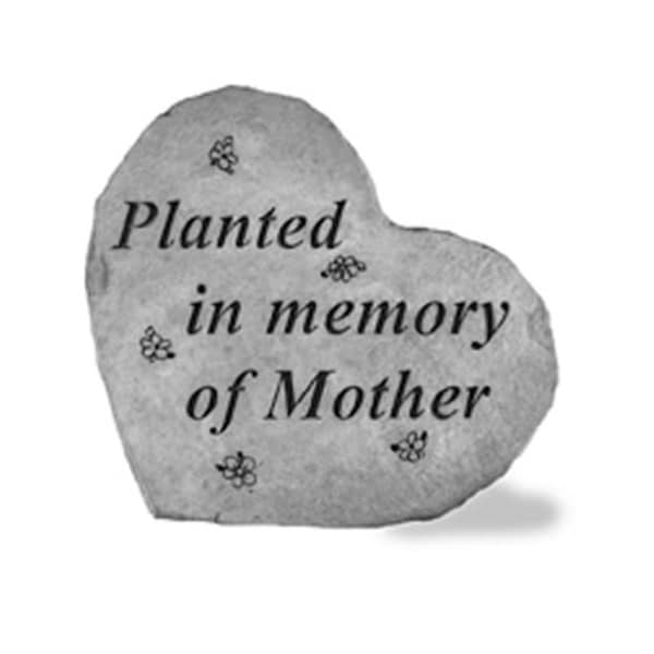 New Courtyard Kay Berry- Inc. Planted In Memory Of Mother - Heart Shaped Memorial - 8.5 Inches x 7 Inches - NE2597591