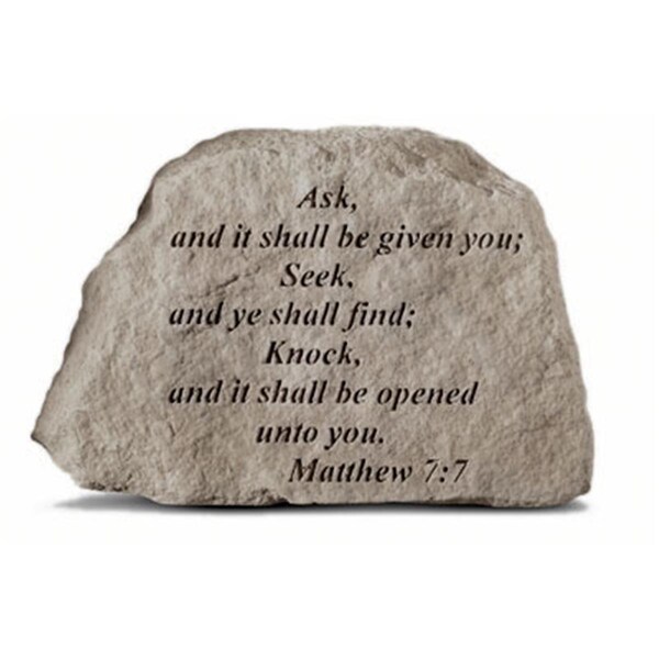 Kay Berry Ask And It Shall Be Given You - Memorial - 6.5 Inches X 4.5 Inches X 1.5 Inches - 41720