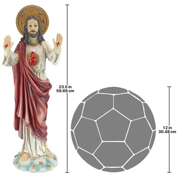 Design Toscano Sacred Heart of Jesus Italian-Style Garden Statue - KY913