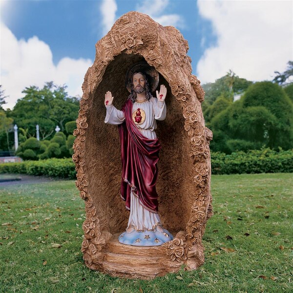 Design Toscano Sacred Heart of Jesus Italian-Style Garden Statue - KY913