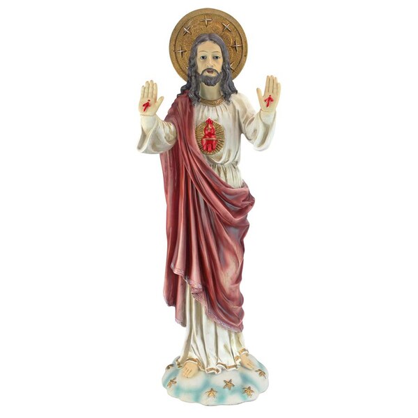 Design Toscano Sacred Heart of Jesus Italian-Style Garden Statue - KY913