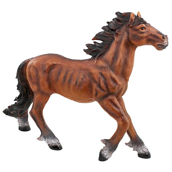 Design Toscano Unbridled Running Wild Mustang Horse Statue - QM2659600