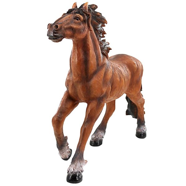 Design Toscano Unbridled Running Wild Mustang Horse Statue - QM2659600