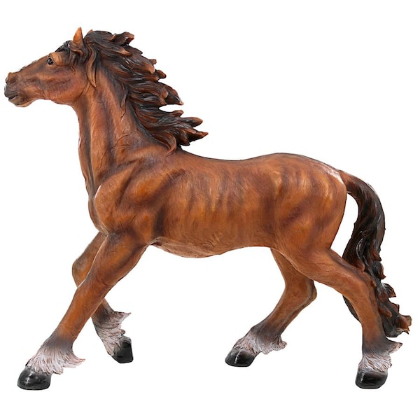 Design Toscano Unbridled Running Wild Mustang Horse Statue - QM2659600