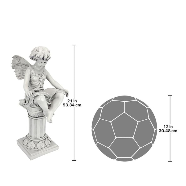 Design Toscano The British Reading Fairy Garden Statue - QL870801
