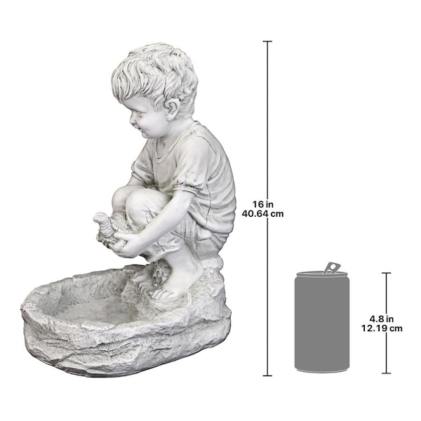 Design Toscano Tommy at the Turtle Pond Little Boy Statue - SH38100313